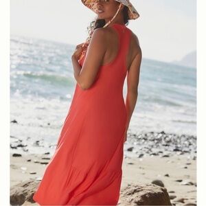 Sweaty Betty Explorer Ace Midi Maxi Dress Outdoor Lightweight Pink Beach Small